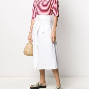 NWT VINCE brand gorgeous white wrap skirt